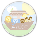 Name Doodles - Personalized Melamine Plates (Lil' Ark) (GETB-P5)